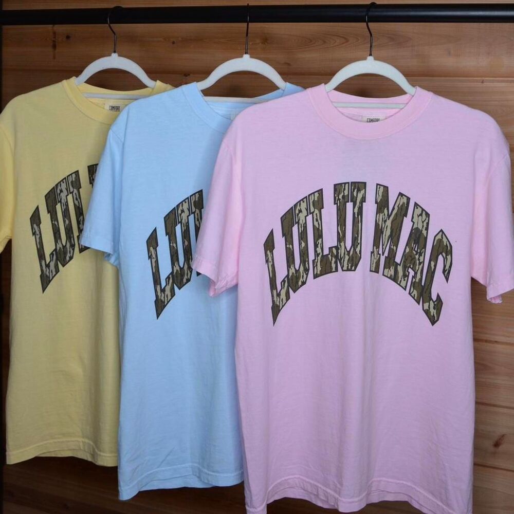 pink camo lulu mac t shirt - Picture 2 of 3